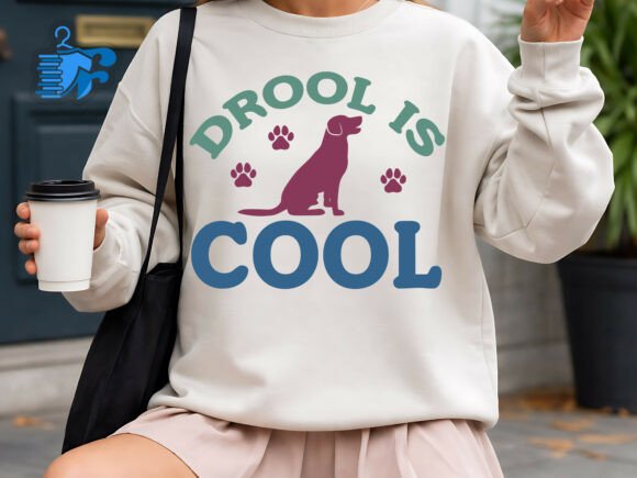 Drool is Cool SVG: Funny Dog Graphics for T-Shirt Designs