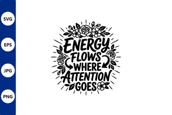 Floral Energy Flow Graphics for Crafters