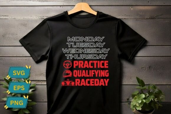 Fun Racing Schedule T-Shirt Graphics for Bloggers