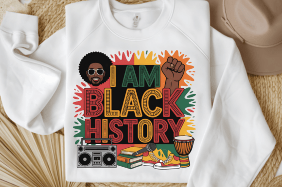I Am Black History PNG Sublimation Graphics