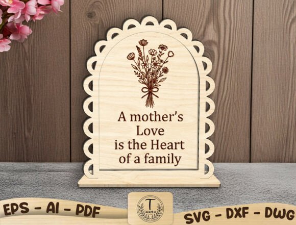 Mother’s Day Decor Laser Cut SVG for Local Branding