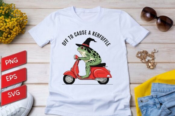 Off To Cause A Kerfuffle Funny Witch Graphics