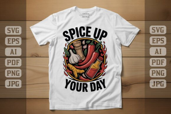 Spice Up Your Day Graphics for T-Shirt Designs